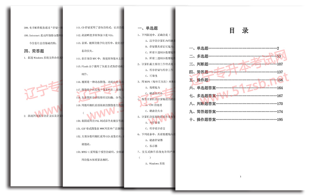 计算机基础12套卷