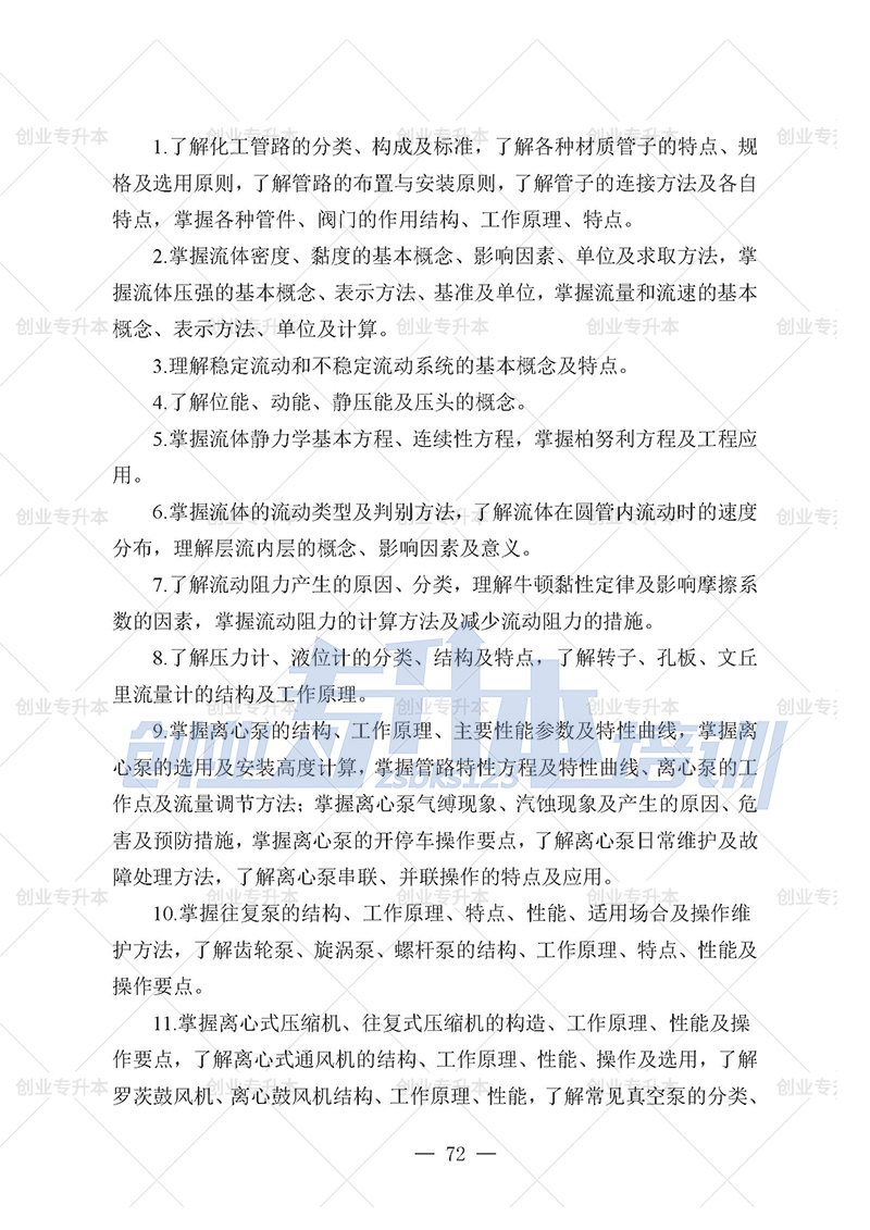 2025年辽宁专升本化工组考试大纲