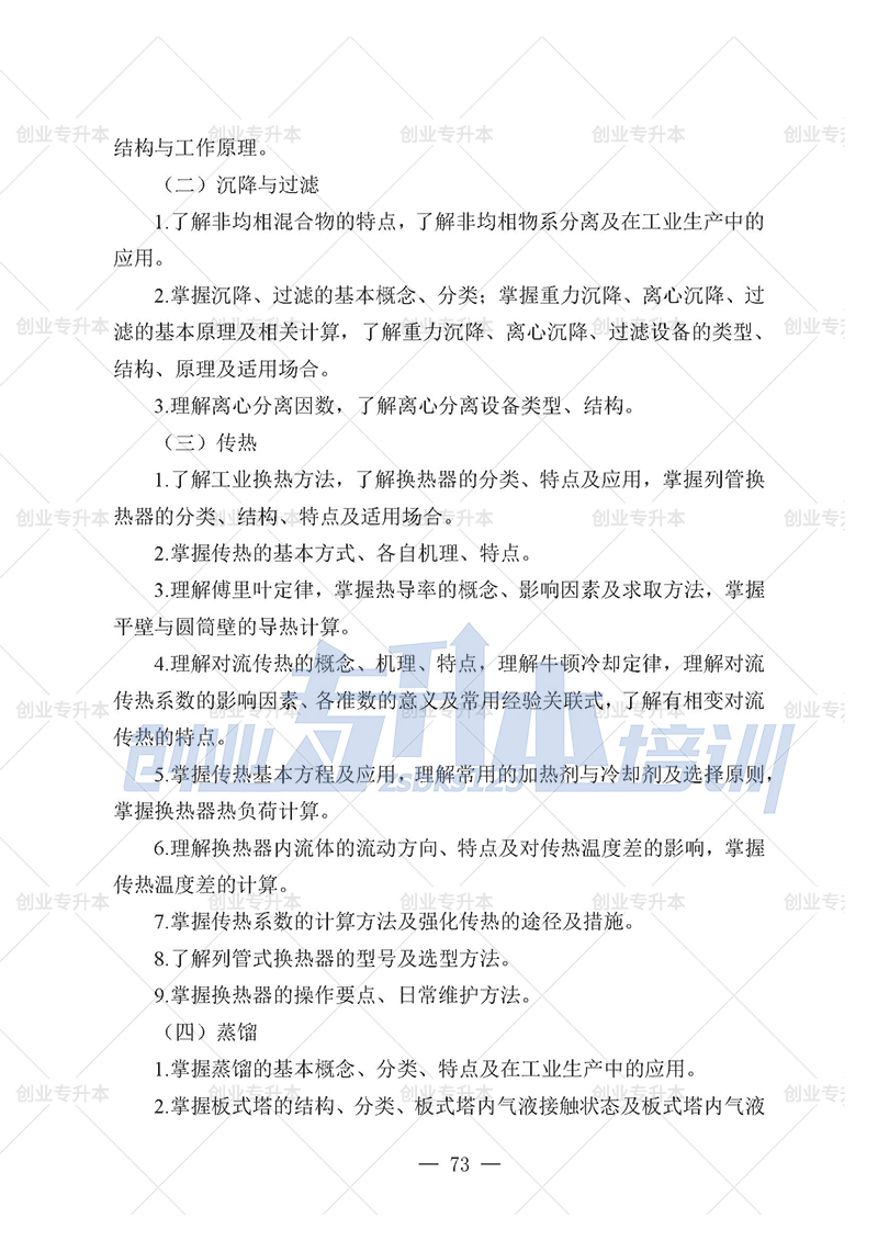 2025年辽宁专升本化工组考试大纲