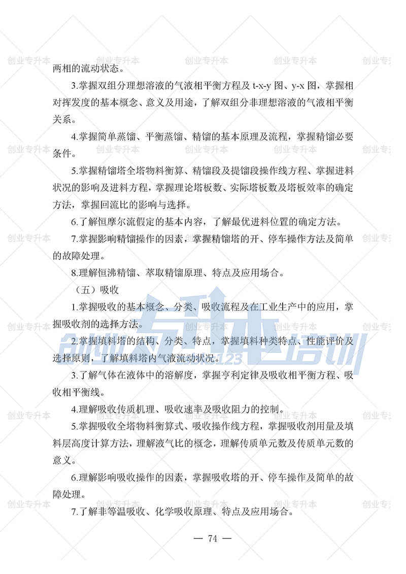 2025年辽宁专升本化工组考试大纲