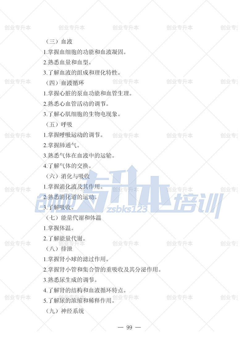 2025年辽宁专升本医学组考试大纲