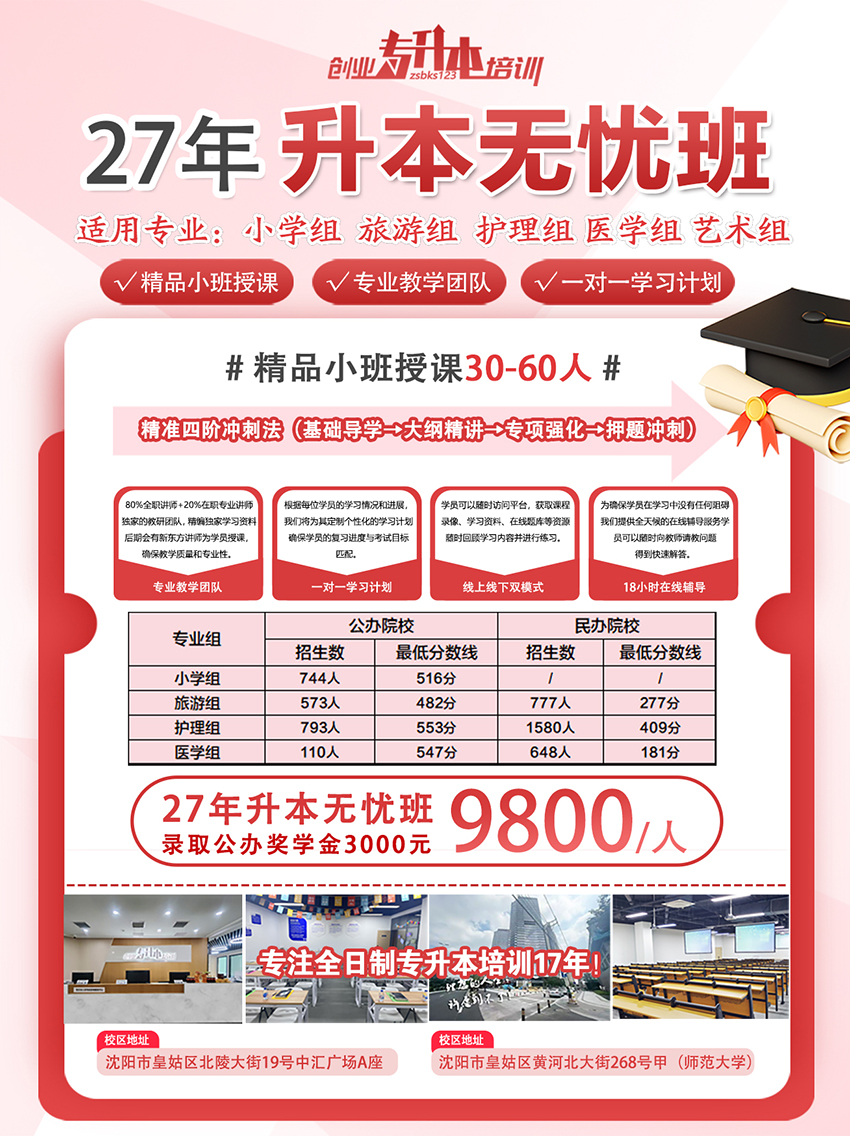 2027年辽宁专升本培训
